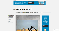 Desktop Screenshot of gwopmagazine.com