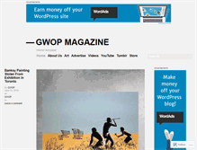 Tablet Screenshot of gwopmagazine.com